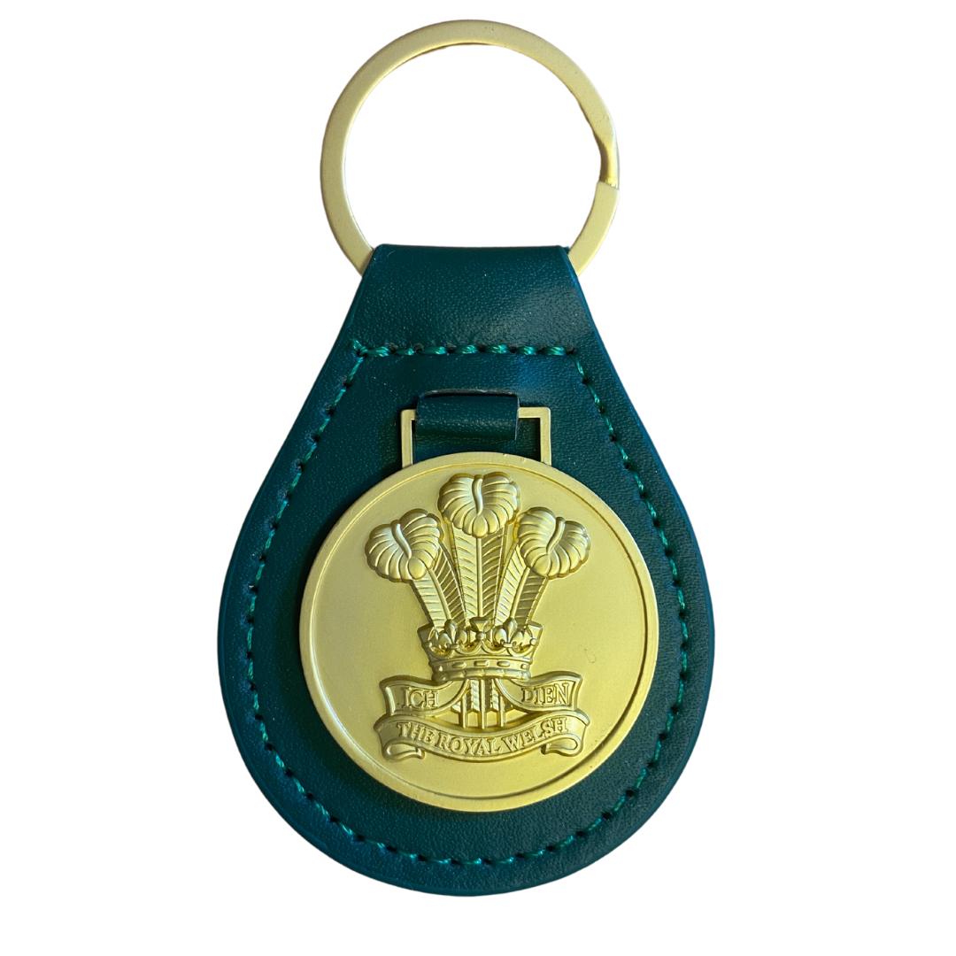 Royal Welsh Key Chain (Gold)