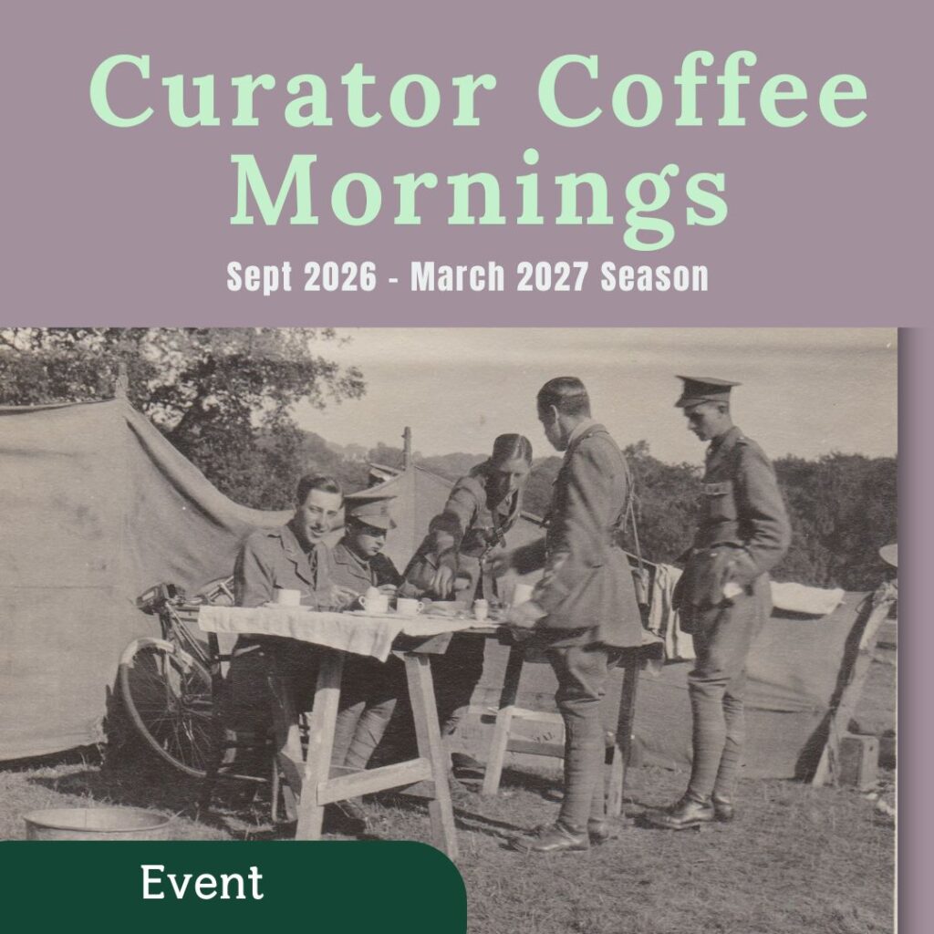 Curator Coffee Morning. Soldier getting their tea.